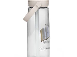 Flip straw water bottle