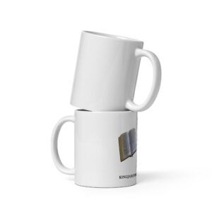 White glossy mug