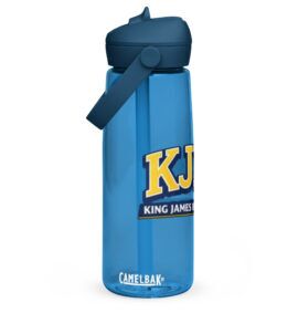 Flip straw water bottle