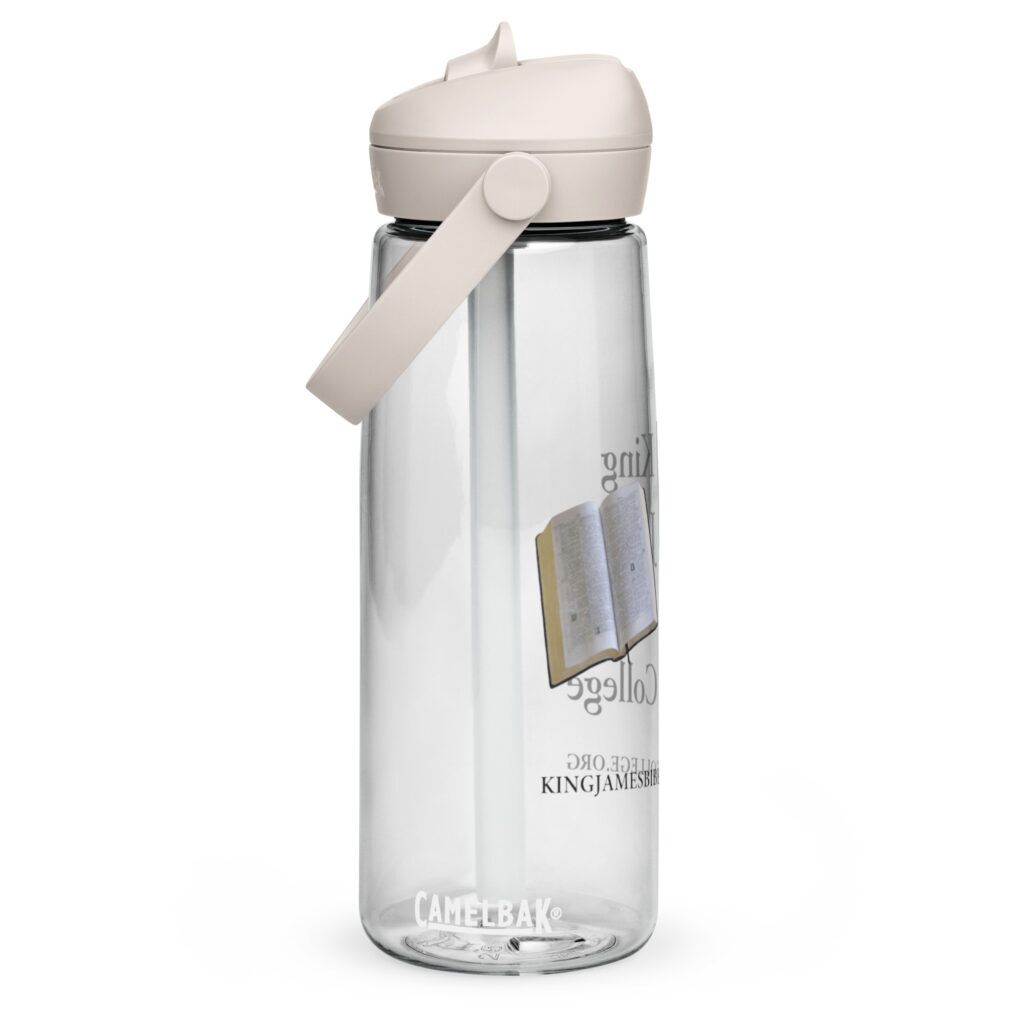 Flip straw water bottle